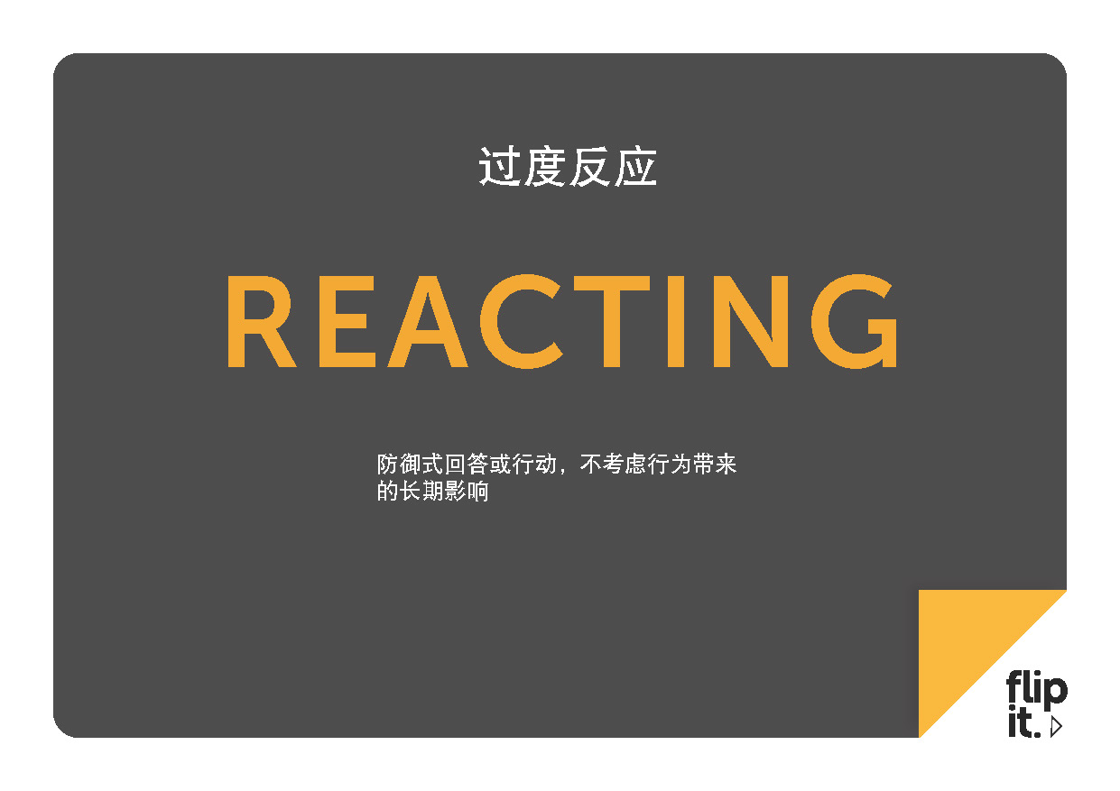 reacting