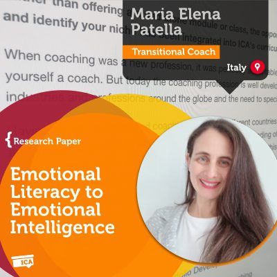 Emotional Literacy to Emotional Intelligence Maria Elena Patella_Coaching_Research_Paper