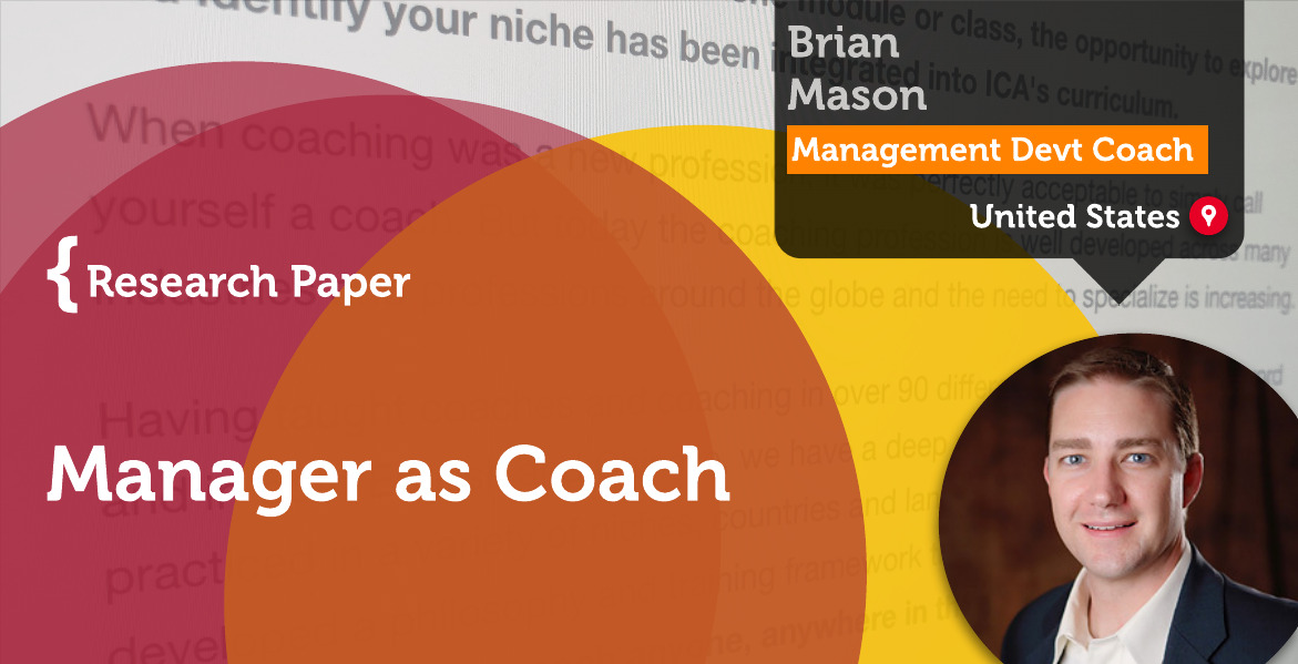 Manager as Coach Brian Mason_Coaching_Research_Paper
