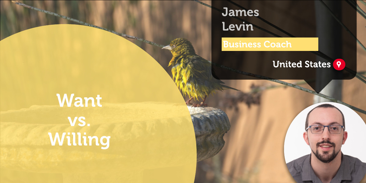 Want vs. Willing James Levin_Coaching_Tool