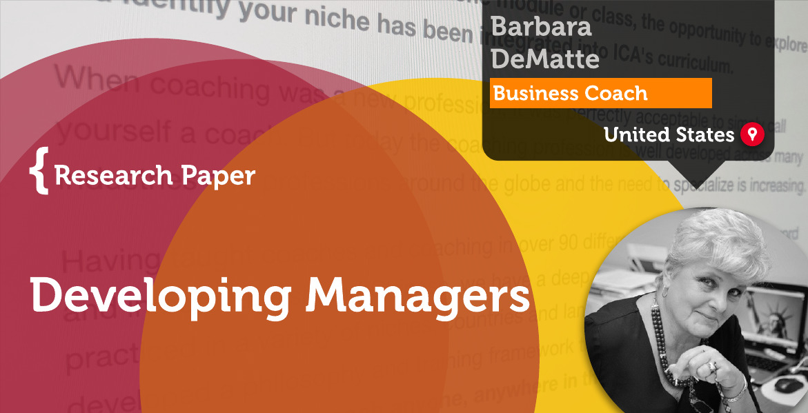 Developing Managers Barbara DeMatte._Coaching_Research_Paper