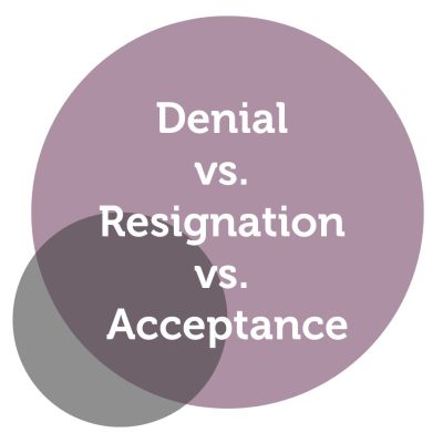 Denial vs. Resignation vs. Acceptance Power Tools - Suyin Ong