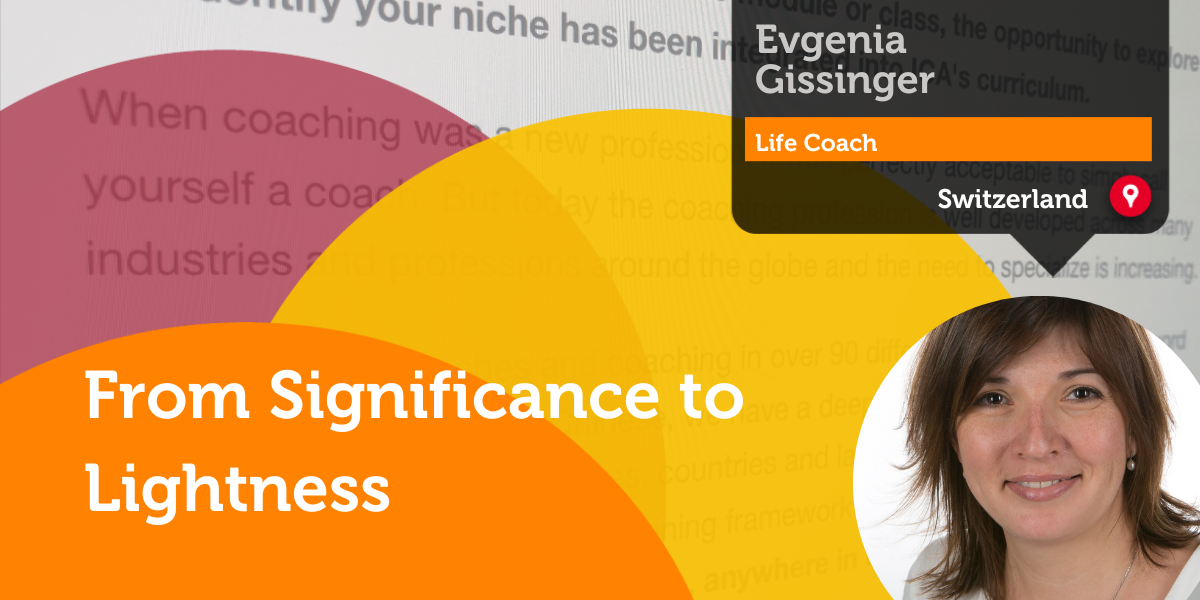 From Significance to Lightness Case Study-Evgenia Gissinger