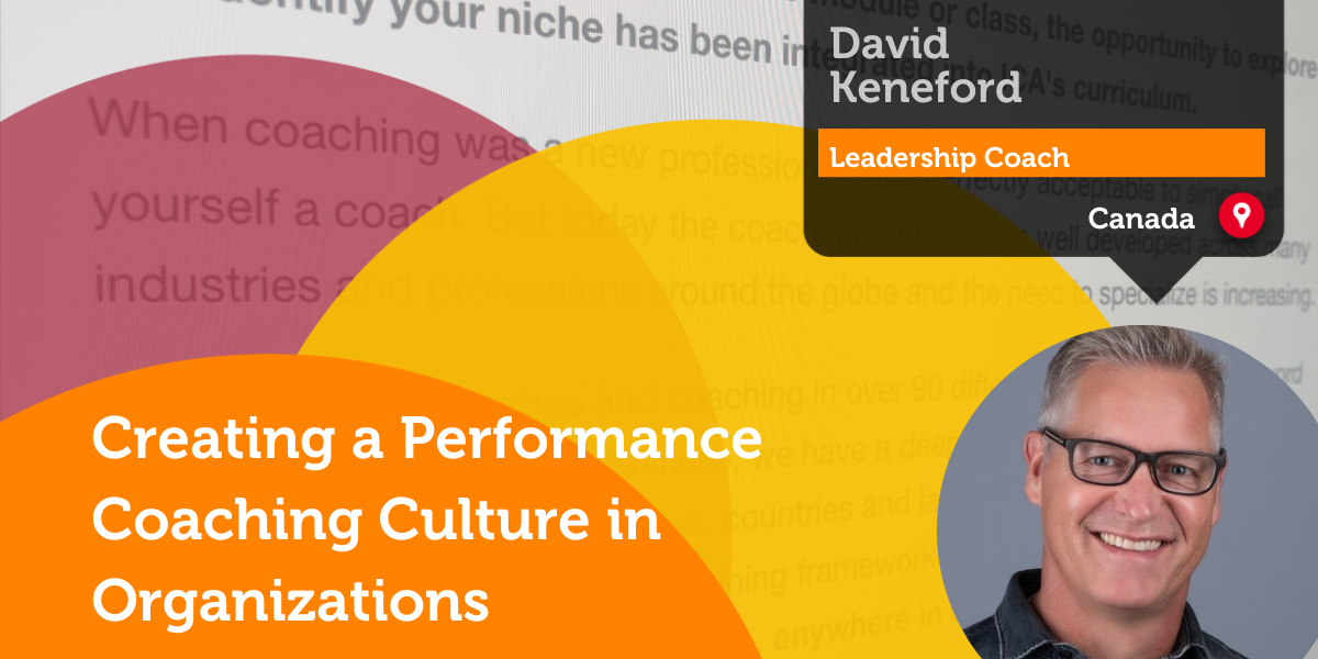 Performance Coaching Culture Research Paper By David Keneford